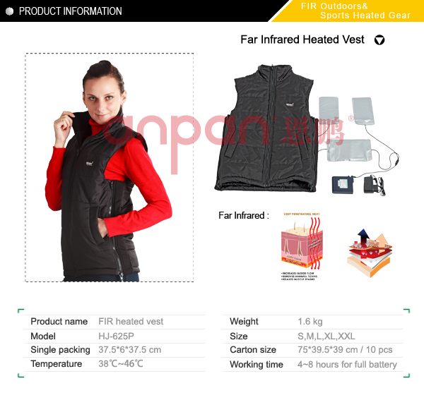 Far infrared Heated Insulation Vest